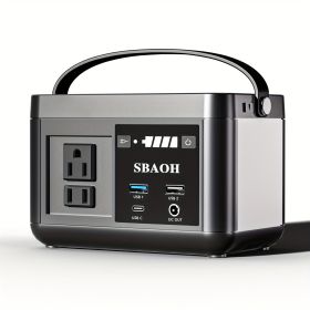 Portable Power Station P86,88.8Wh LiFePo4 Battery,with 120W AC Outputs, Solar Generator For Travel And Camping