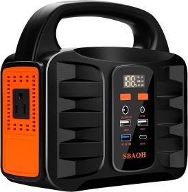 150W Portable Power Station, 155Wh 42000mAh Outdoor Solar Generator 110V AC DC Port, Used For Home Backup, Outdoor RV Camping, Emergency Lithium Batte