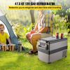 VEVOR 12 Volt Refrigerator 45L(48qt) Fast Cooling Portable Freezer with App Control(-4°F~68°F) Car Fridge with 12/24v DC & 110-240v AC for Travel