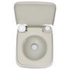 2.6 Gallon Portable Removable Flush Toilet with Double Outlet