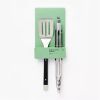 2pc Stainless Steel Grill Set Silver
