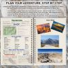 Hiking Planner - Outdoor Adventure Journal, A5 Spiral Mountaineering Logbook, Gear Checklist, Peak Tracker, Route Map, Safety Tips