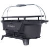 76292981 Small charcoal grill table cast iron frying pan, 100% high quality cast iron, exquisite craftsmanship, outdoor oval cast iron grill