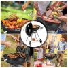 Charcoal Grill with Wheels for Outdoor Party Camping Picnic
