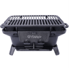 76292981 Small charcoal grill table cast iron frying pan, 100% high quality cast iron, exquisite craftsmanship, outdoor oval cast iron grill
