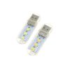 USB LED Night Light Computer Keyboard Table Lamp Charging Treasure Mobile Power Camping Highlight Portable White Warm