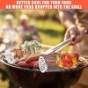 BBQ Cage Stainless Steel Rolling Grilling Basket for Use Outdoor