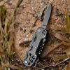 1pc 16-in-1 Multifunctional Pocket Knife Set with Keychain Holder, Scissors, Bottle Opener, Saw, and Camping Combination Tool - Essential Outdoor Gear