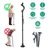 Collapsible Walking Cane with Adjustable Heights for Hiking